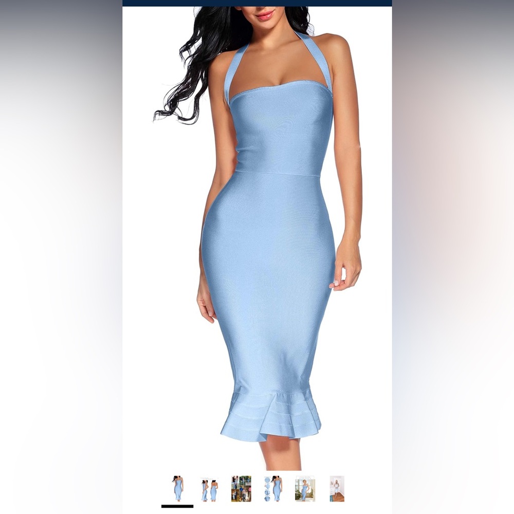 Baby Blue Bodycon Dress